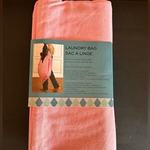 Pink 100% cotton canvas Laundry Sac/Bag